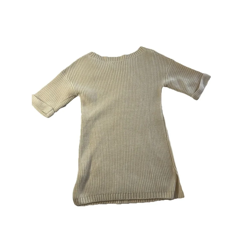 Calvin Klein Jeans Tunic Sweater NWT Small Ivory Classic